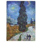 Van Gogh weg met cipressen impressionisme Klembord (Achterkant)