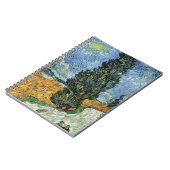 Van Gogh weg met cipressen impressionisme Notitieboek (Linkerzijde)