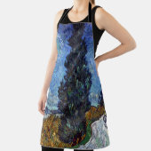 Van Gogh weg met cipressen impressionisme Schort (Insitu)