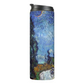 Van Gogh weg met cipressen impressionisme Thermosbeker (Geroteerd rechts)