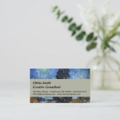 Van Gogh weg met cipressen impressionisme Visitekaartje (Staand voorkant)