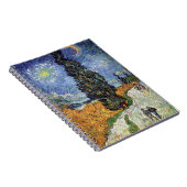 Van Gogh - Weg met cipressen Notitieboek (Rechterzijde)