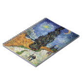 Van Gogh - Weg met cipressen Notitieboek (Linkerzijde)