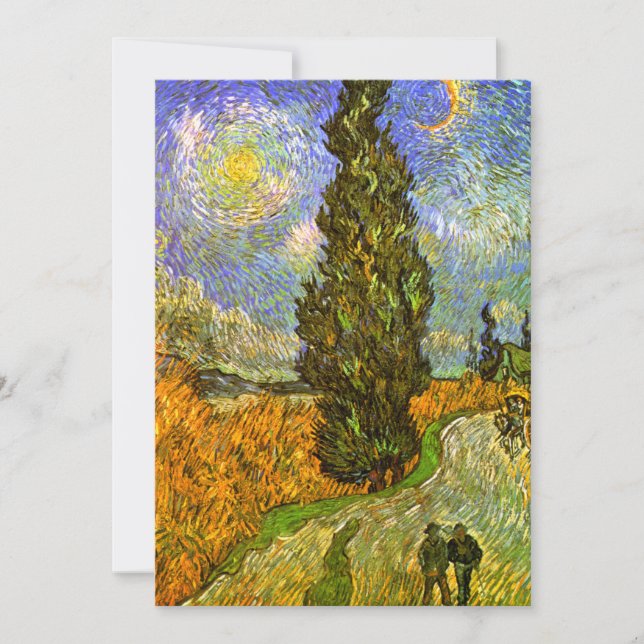 Van Gogh: Weg met Cypress en Star (Voorkant)