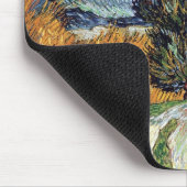 Van Gogh - weg met Cypresses Muismat (Hoek)