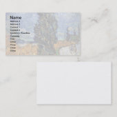 Van Gogh - weg met Cypresses Visitekaartje (Voorkant / Achterkant)