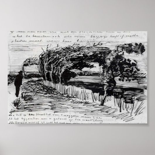 Van Gogh - Weg naar het strand Poster (Voorkant)