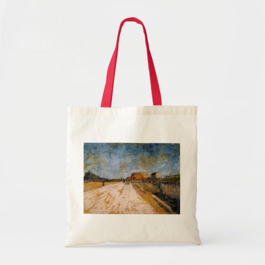 Van Gogh Weg Rennend Langs de Parijse Wallen Tote Bag (Voorkant)