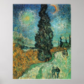 VAN GOGH - WEGEN MET CYPRESS EN STAR POSTER (Voorkant)