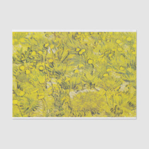 Van Gogh weide - Fel gele wilde bloemen Tissuepapier