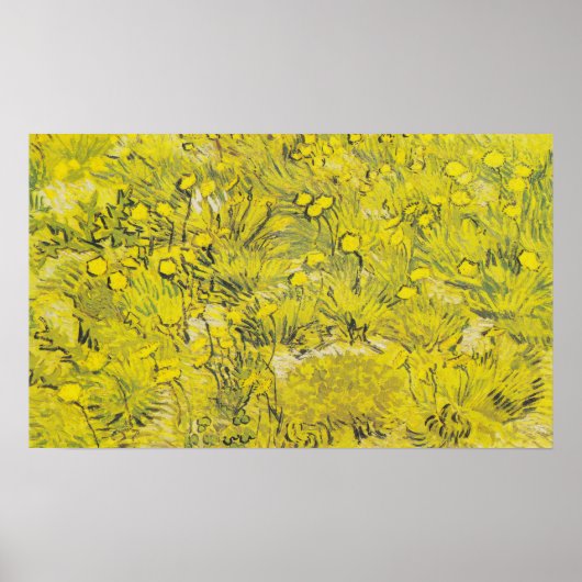Van Gogh Weide - Heldergele veldbloemen Poster (Voorkant)