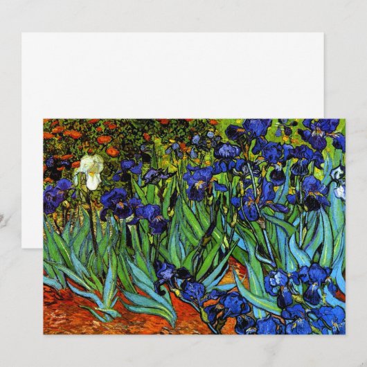 Van Gogh - Wenskaart Irises (Voorkant / Achterkant)