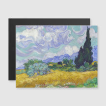 Van Gogh - Wheat Field Cypresses Magnetic Kaart
