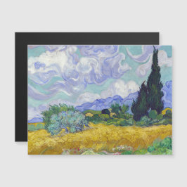 Van Gogh - Wheat Field Cypresses Magnetic Kaart