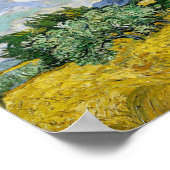 Van Gogh Wheat Field Cypresses Painting Poster (Hoek)