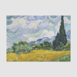 Van Gogh Wheat Field Cypresses Painting Tissuepapier