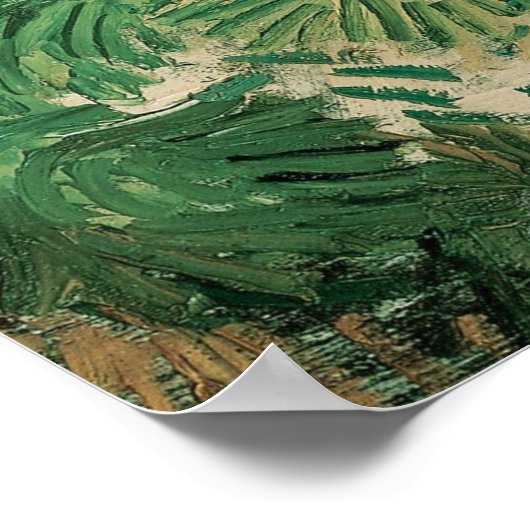 Van Gogh Wheat Field en Fancy kat Poster (Hoek)