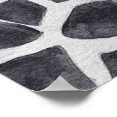 Van Gogh Wheat Field en Giraffe Compilation Poster (Hoek)