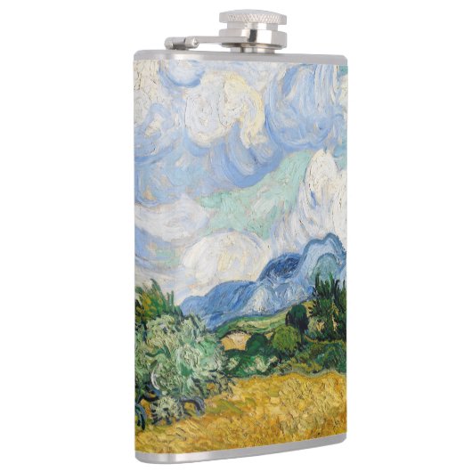 Van Gogh Wheat Field met Cypresses Heupfles (Rechts)