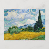 Van Gogh Wheat Field met Cypresses. Impressionisme Briefkaart (Voorkant)