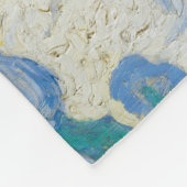 Van Gogh Wheat Field met Cypresses. Impressionisme Fleece Deken (Hoek)