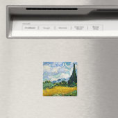 Van Gogh Wheat Field met Cypresses. Impressionisme Magneet (Insitu (Vaatwasser))