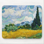 Van Gogh Wheat Field met Cypresses. Impressionisme Muismat<br><div class="desc">Van Gogh "Wheat Field with Cypresses" muispad.</div>