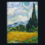 Van Gogh Wheat Field met Cypresses. Impressionisme Notitieboek<br><div class="desc">Van Gogh "Wheat Field with Cypresses" notitieboek.</div>