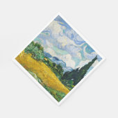 Van Gogh Wheat Field met Cypresses. Impressionisme Servet (Hoek)