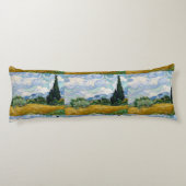  Van Gogh Wheat Field met Cypresses Lichaamskussen (Achterkant)