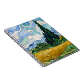 Van Gogh Wheat Field met gepersonaliseerde cyperse Notitieboek (Rechterzijde)