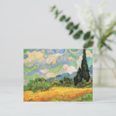 Van Gogh Wheat Field w Cypresses in Haute Galline Briefkaart (Staand voorkant)