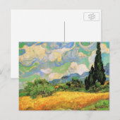 Van Gogh Wheat Field w Cypresses in Haute Galline Briefkaart (Voorkant / Achterkant)