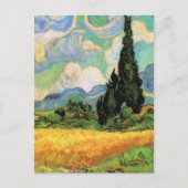 Van Gogh Wheat Field w Cypresses in Haute Galline Briefkaart (Voorkant)