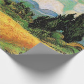 Van Gogh Wheat Field w Cypresses in Haute Galline Cadeaupapier (Hoek)