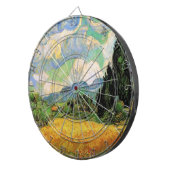 Van Gogh Wheat Field w Cypresses in Haute Galline Dartbord (Voorkant Rechts)