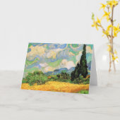 Van Gogh Wheat Field w Cypresses in Haute Galline Kaart (Gele Bloem)