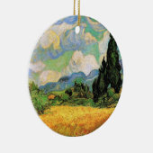 Van Gogh Wheat Field w Cypresses in Haute Galline Keramisch Ornament (Rechts)