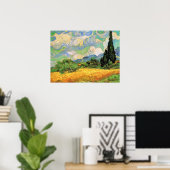 Van Gogh Wheat Field w Cypresses in Haute Galline Poster (Thuiskantoor)