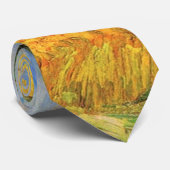 Van Gogh Wheat Field w Cypresses in Haute Galline Stropdas (Opgerold)