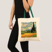 Van Gogh Wheat Field w Cypresses in Haute Galline Tote Bag (Voorkant (product))