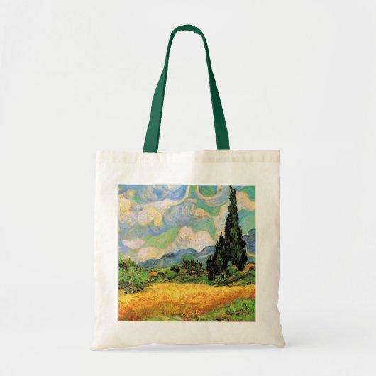 Van Gogh Wheat Field w Cypresses in Haute Galline Tote Bag (Voorkant)