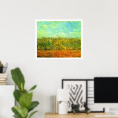 Van Gogh - Wheat Field with a Lark, Poster (Thuiskantoor)