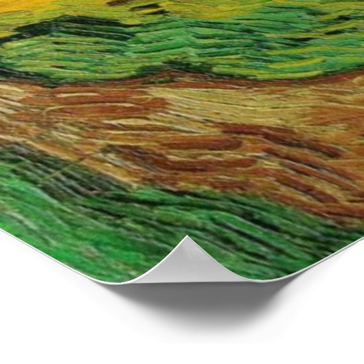 van Gogh - Wheat Field with Crows (1890) Poster (Hoek)