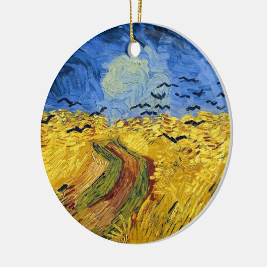 Van Gogh Wheat Fields Famous Impressionism Keramisch Ornament (Links)