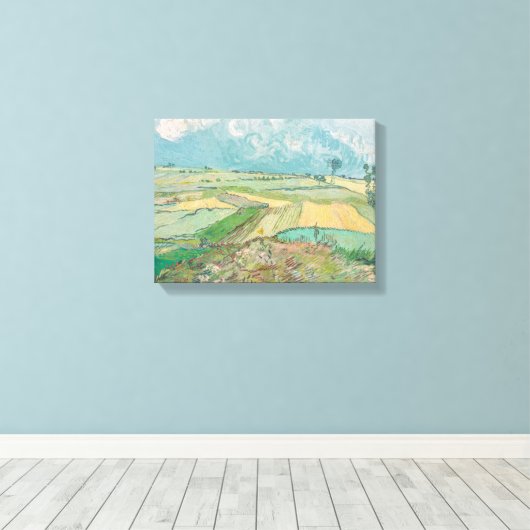 Van Gogh Wheat Fields na regen Canvas Afdruk (Insitu (Houten vloer))