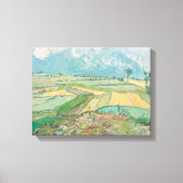  Van Gogh Wheat Fields na regen Canvas Afdruk