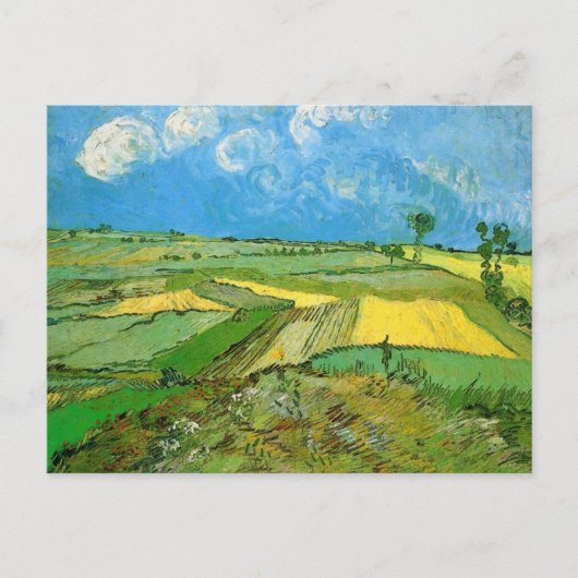 Van Gogh Wheat Fields op Auvers under Clouded Sky Briefkaart (Voorkant)