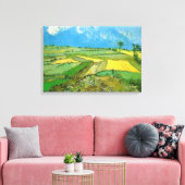 Van Gogh Wheat Fields op Auvers under Clouded Sky Canvas Afdruk (Insitu (Woonkamer))