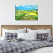 Van Gogh Wheat Fields op Auvers under Clouded Sky Canvas Afdruk (Insitu (Slaapkamer))